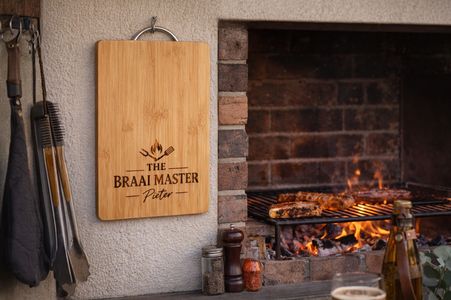 Personalised Bamboo Braai Board