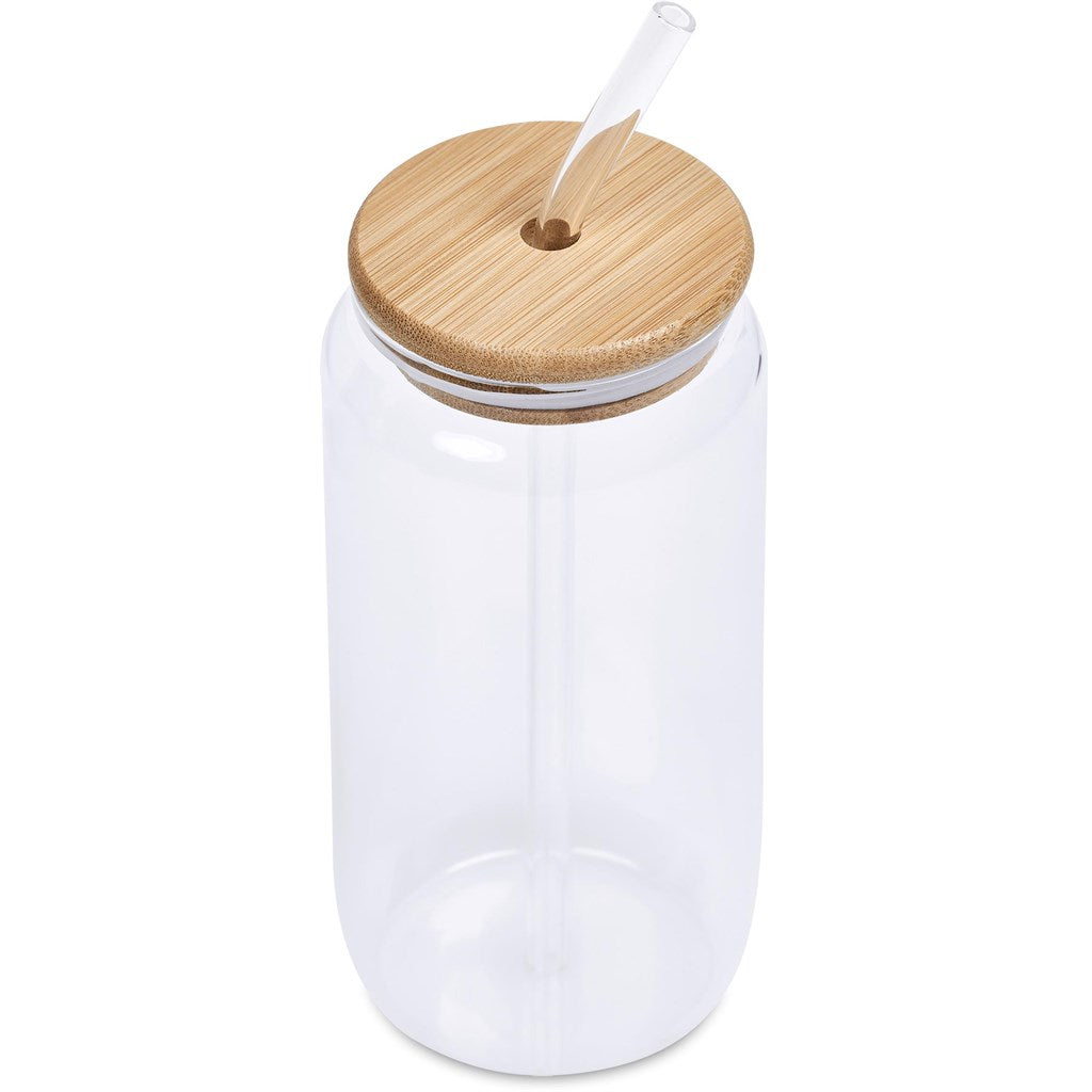 Personalised Bamboo Glass Tumbler – 500ml