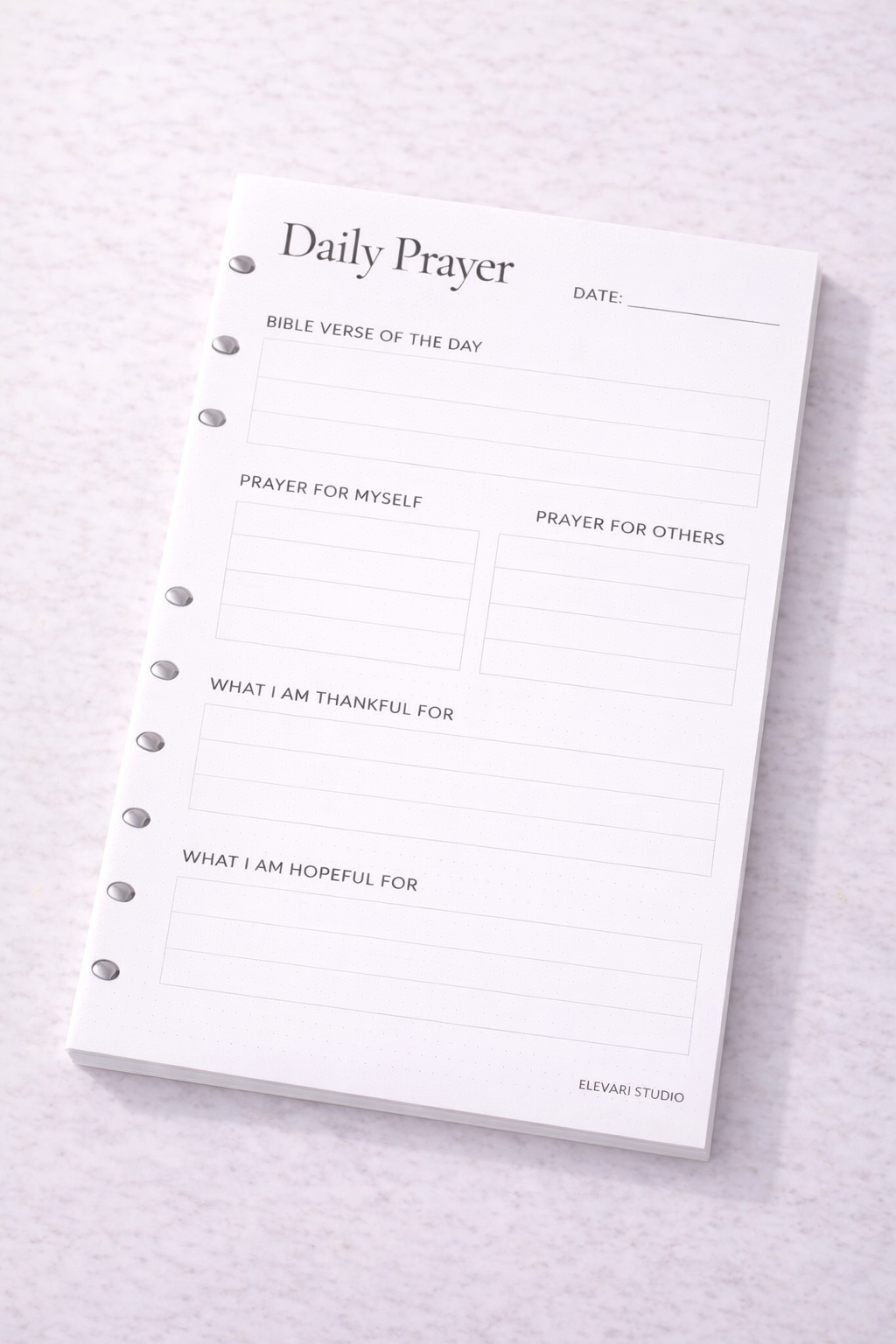 Daily Prayer Insert