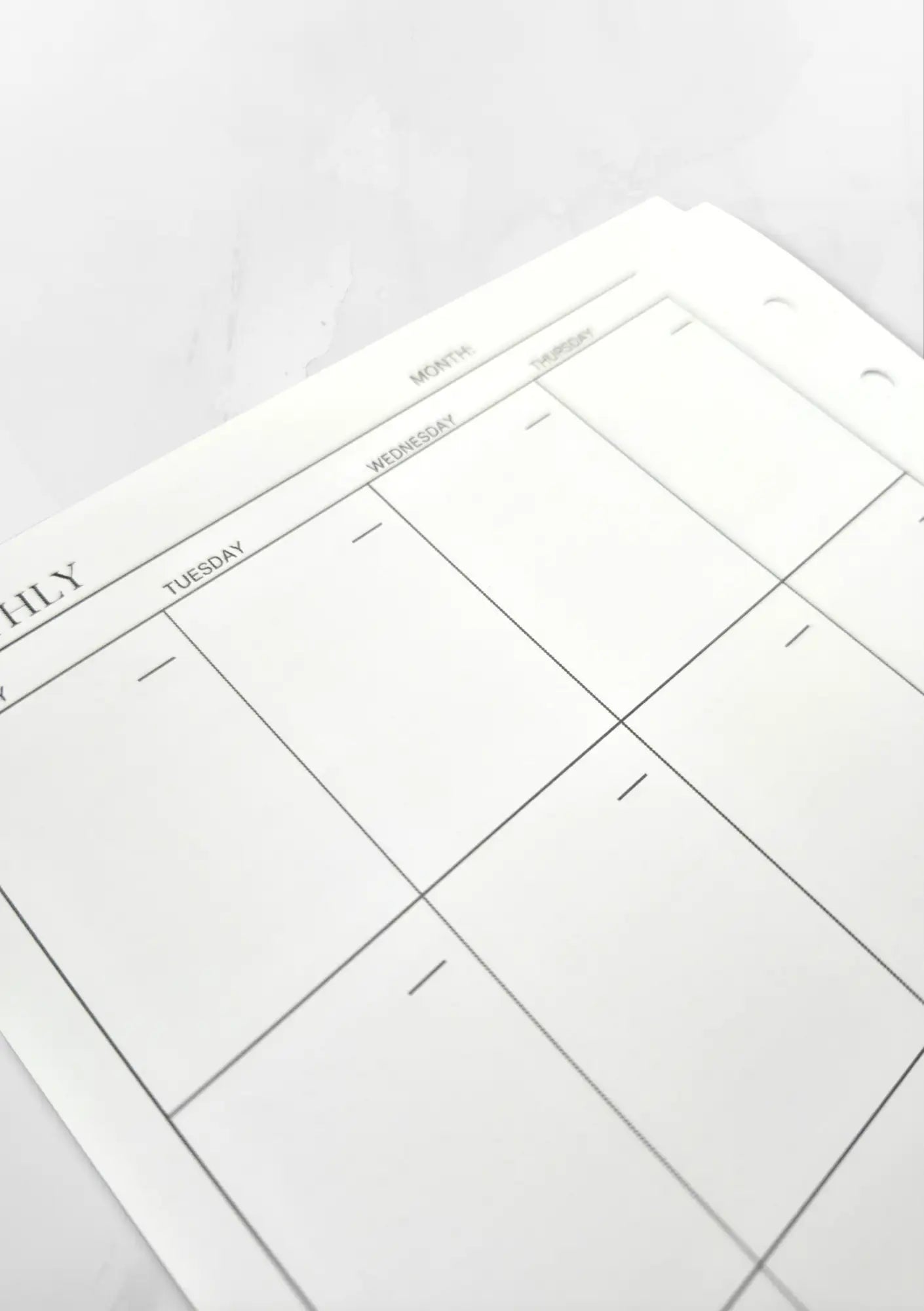 MONTHLY PLANNER