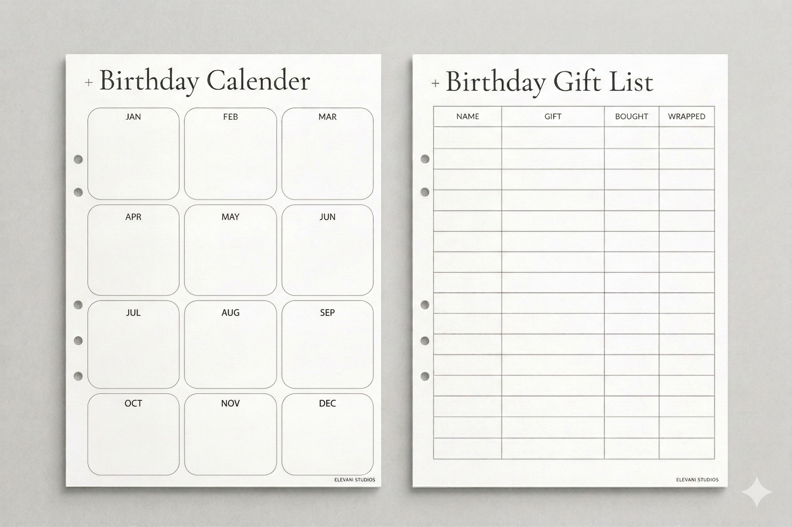 Birthday Planner
