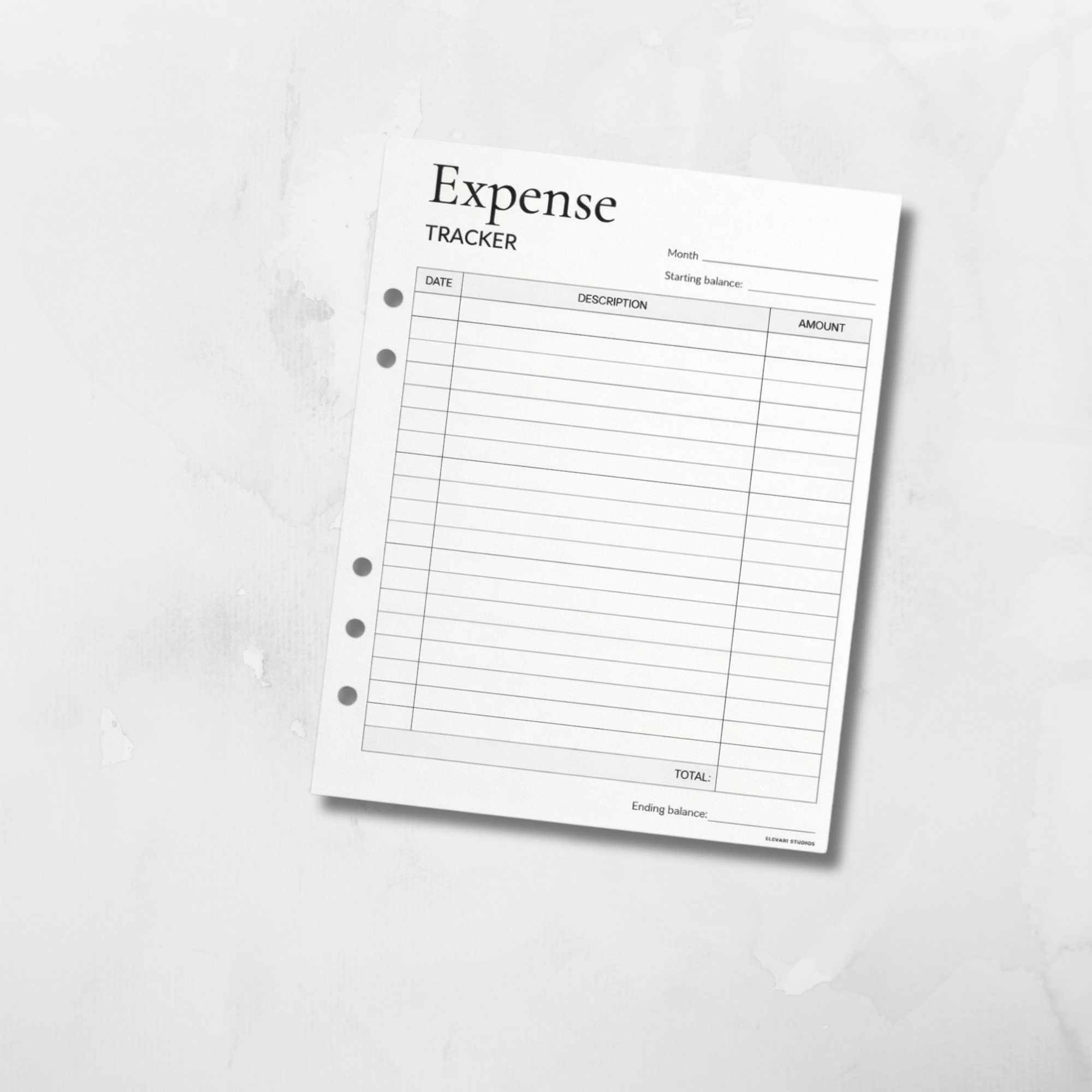 Monthly Expense Tracker