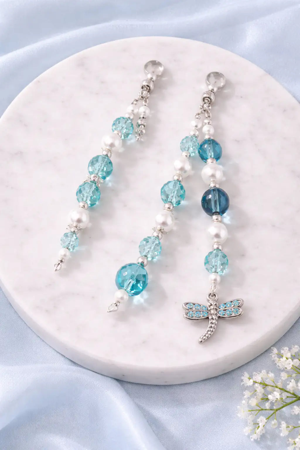 3-STRING GLASS CHARM SET