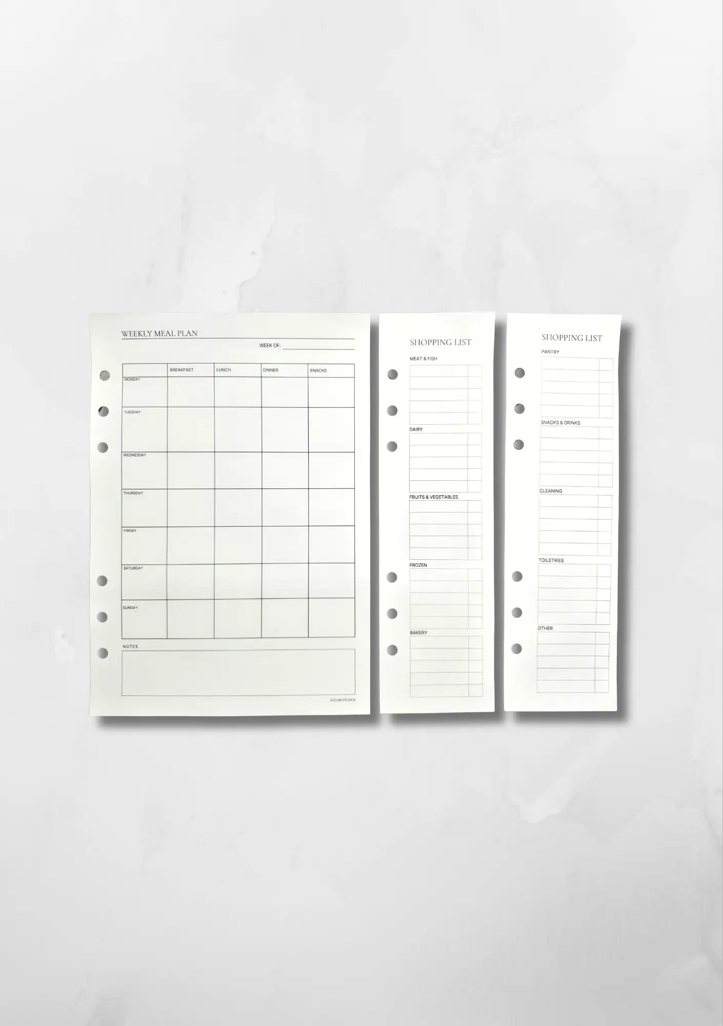 WEEKLY MEAL PLANNER