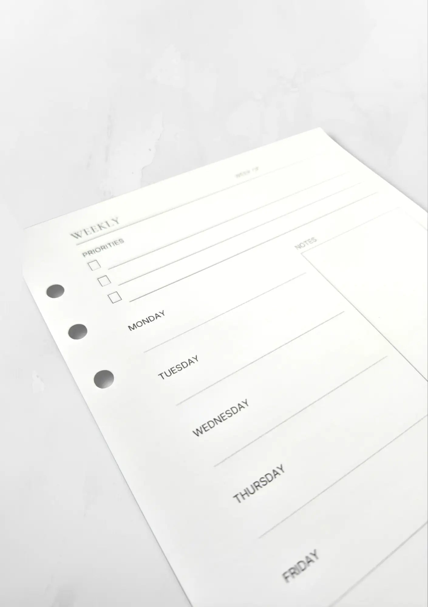 WEEKLY PLANNER