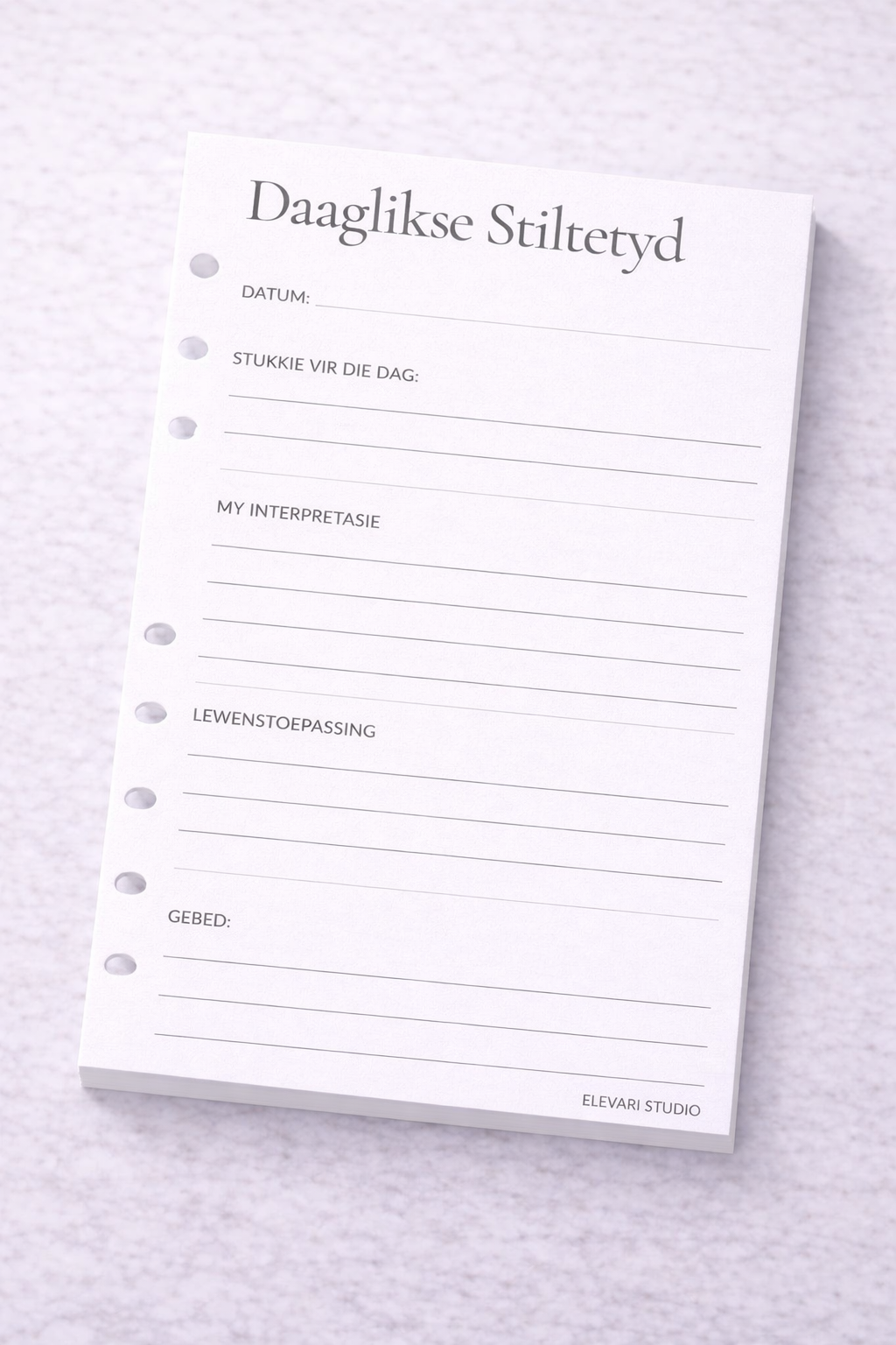 Daily Devotional Insert