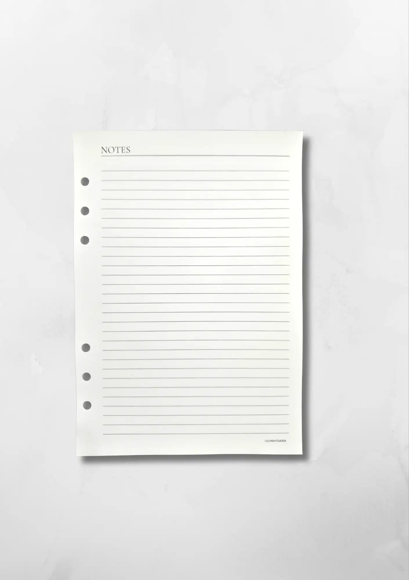 LINED NOTES