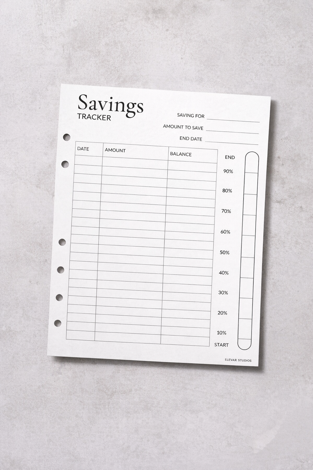 Savings Tracker