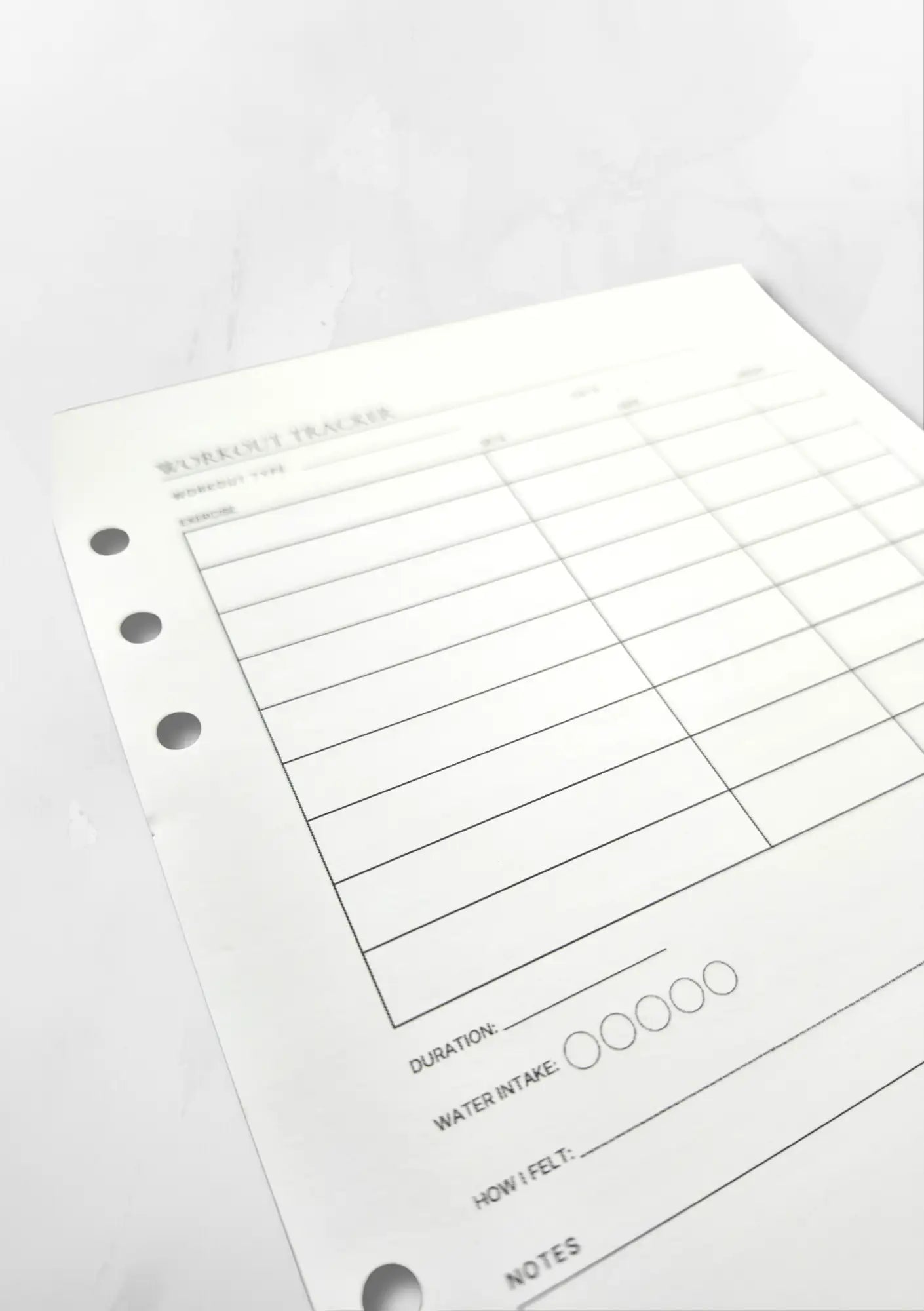 WORKOUT TRACKER